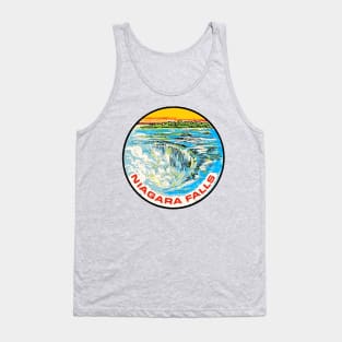 Niagara Falls Vintage Travel Decal Tank Top